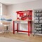 Seville Classics UltraHD Lighted Workcenter w/ Wood Top and Pegboard